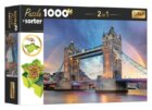 Puzzle s třídičem 2v1: Tower Bridge, Londýn 1000 dílků
