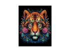 Malování na plátno Tygr v květinách 40x50 cm