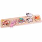 Bigjigs Baby Dřevěné vkládací puzzle farma