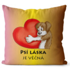 Polštář Psí láska je věčná