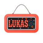 Neonová cedulka se jménem - Lukáš