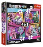 Puzzle Monster High: Elektrizující den 4v1 (35, 48, 54, 70 dílků)