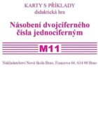 Sada kartiček M11 - násobení dvojciferného čísla jednociferným