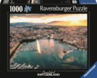 Puzzle Západ slunce v srdci Ženevy 1000 dílků