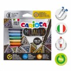 Carioca fixy Metallic, tenký hrot - 8 ks