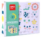 APLI edukační hra se samolepkami - Zvířátka, geometrické tvary