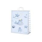 Dárková taška malá - Narození chlapečka velryba (17,8 × 9,8 × 22,9 cm)