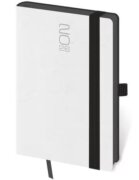 Diář 2026 týdenní kapesní Memory s gumičkou - bílá