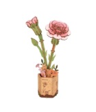 RoboTime 3D dřevěná skládačka Růžový karafiát