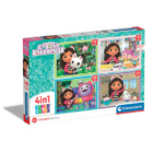 Puzzle 4v1 Gábinin kouzelný domek