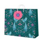 Dárková taška horizontální velká - Pávi (32,4 × 12,7 × 26 cm)