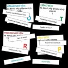 Druhy vět - kartičky s větami