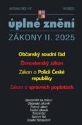 Aktualizace II/2 2025 Občanský soudní řád, Živnostenský zákon, Zákon o Policii České republiky, Záko