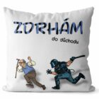 Polštář Zdrhám do důchodu - pro muže