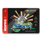 Kores Trojhranné pastelky Kolores Selection - 50 barev