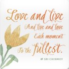 Korkový podtácek s citátem Love and live and Live and Love Each moment To the Fullest