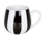 Hrnek buclák - Bílý s černými pruhy / Black and White Stripes