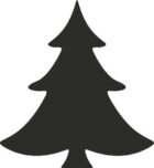 HEYDA ozdobná děrovačka velikost L - vánoční stromek 2,5 cm