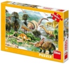 Puzzle 100XL Život dinosaurů