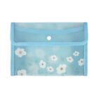 Pouzdro B6 - Modré květiny
