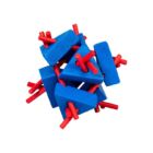 Malý barevný dřevěný hlavolam - Ježek