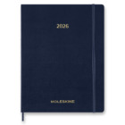 Diář Moleskine Essential 2026 - měkké desky, XXL, týdenní, vertikální, modrý