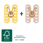 small foot Dřevěné písmeno H