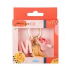 Klíčenka - Růžová písmena