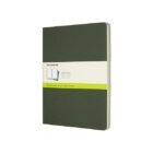 Sešity Moleskine Cahier, XL, čisté, 3 ks - tm. zelené