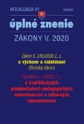 Aktualizácia V/1 2020 - Zákon o výchove a vzdelávaní - Školský zákon (e-kniha)
