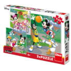 Puzzle Mickey a Minnie sportovci