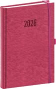 Diář 2026: Rivoli - růžový, denní, 15 x 21 cm