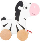 small foot Dřevěná tahací zebra