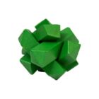 Malý barevný dřevěný hlavolam - Krychle zručnosti