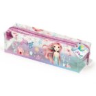 Penál průhledný s barevným potiskem Mermaid