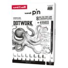 UNI PIN sada Dotwork dárkový box, 8 linerů + SHALAKU mikrotužka