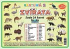 Sada 24 karet - zvířata (exotická 2)