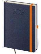 Diář 2026 týdenní A5 Praga - modrá