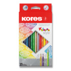 Kores Style trojhranné pastelky 15 barev
