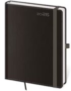 Diář 2026 denní A5 Double Black s poutkem
