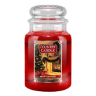 Svíčka ve skleněné dóze Country Candle Merry Christmas