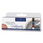 Faber - Castell Popisovač Pitt Artist Pen Caligraphy - tmavé 4 ks