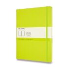 Zápisník Moleskine - tvrdé desky, XL, čistý - limetka