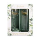 Svatební sada sklenice a půllitru