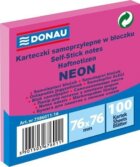 Samolepicí bloček 76 x 76 mm - neonově růžový 100 listů