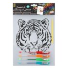 Vyškrabávací/vymalovávací obrázky s gelovými pery (mix motivů)