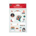 Samolepky na dárky 3 ks - Mintové Vánoce