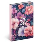 Diář 18měsíční 2025/2026 Petito - Kytice, 11 x 17 cm