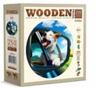 Dřevěné puzzle Veselý pes