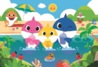 Puzzle Baby Shark s rodinou na dovolené